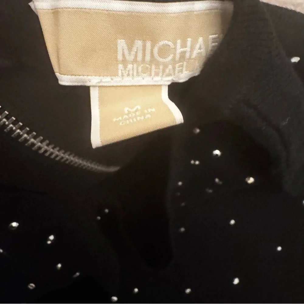 Michael Kors Black Dress with White Accents